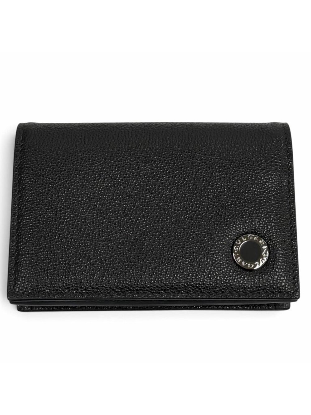 Bvlgari Man Business Card Case Leather Black